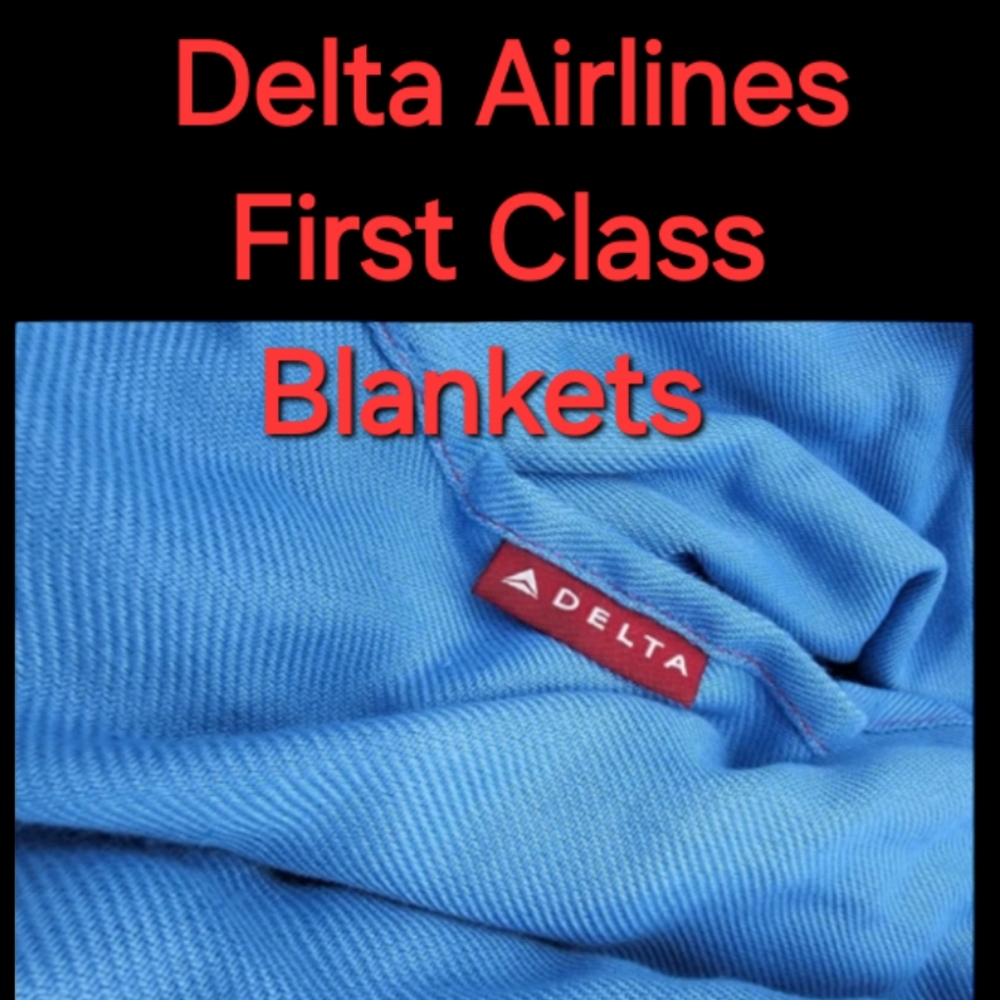 3 Total!!!  First Class Delta Airlines  Blankets. Collectors